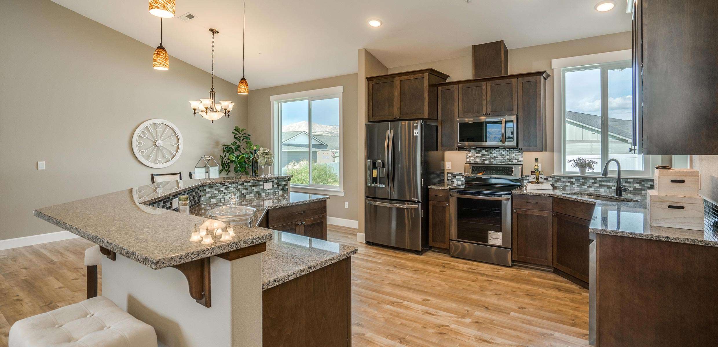 Multigenerational Home Plan Design in Kitchen with Wide Spaces