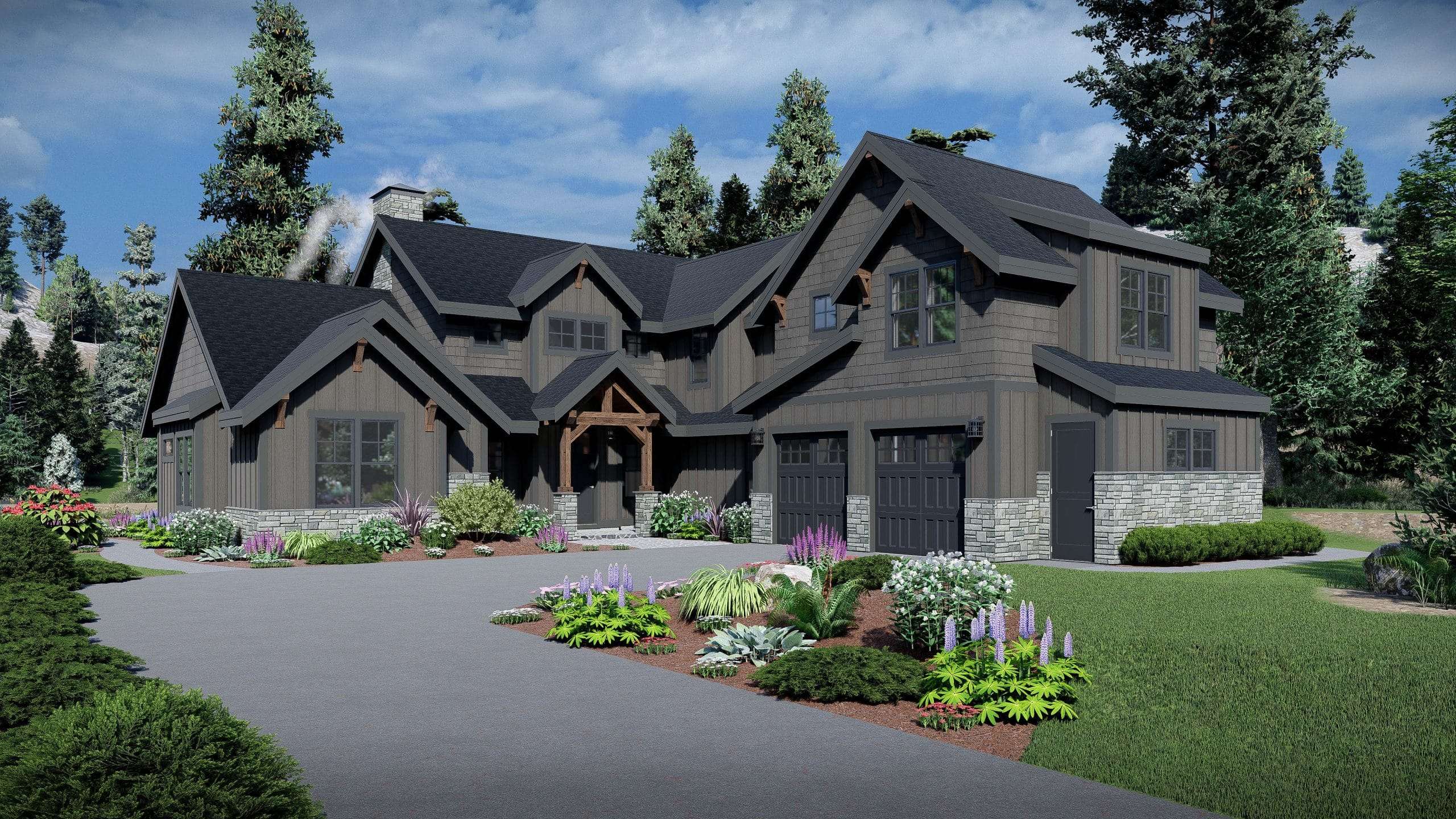 Suncadia Mountain Home Plan Lexar Homes
