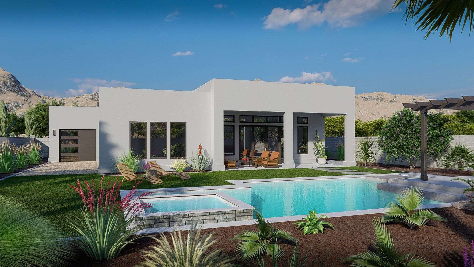 Lexar Arizona Custom Rambler Home Plan Sonoma