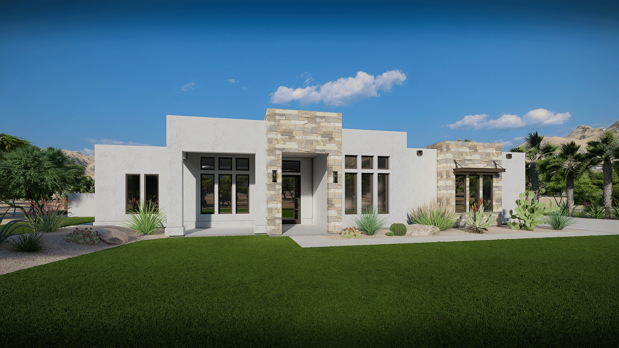 Lexar Homes Arizona Sierra SW Modern Front View