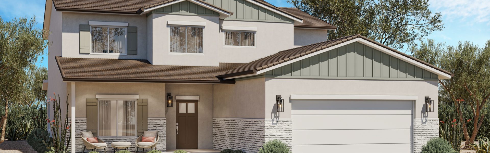Riverdale two story southwest style floor plan by Lexar Homes Arizona
