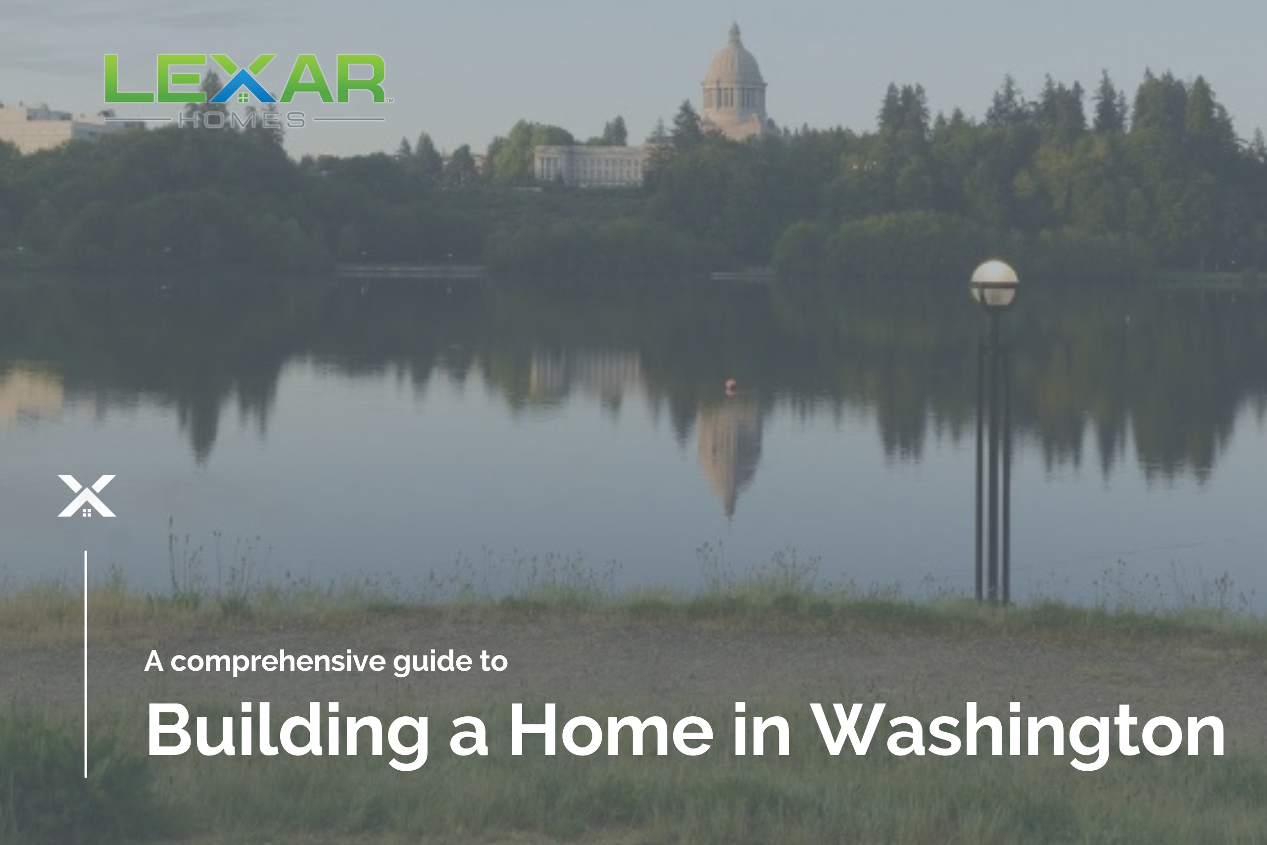 photo of capital lake in Olympia, WA