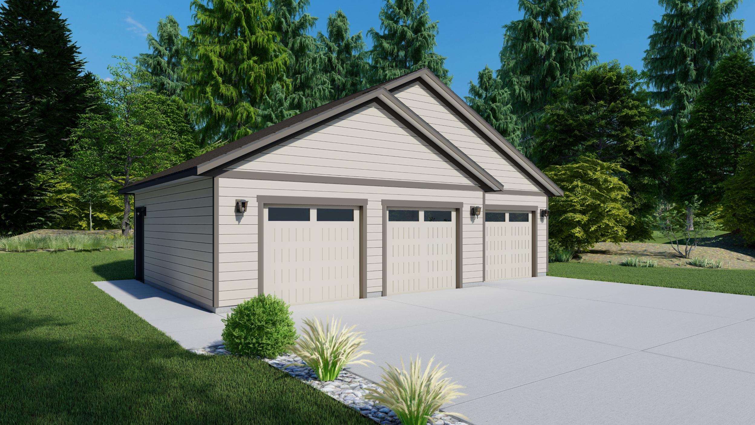 3 Car Detached Garage Garage 840 sq ft