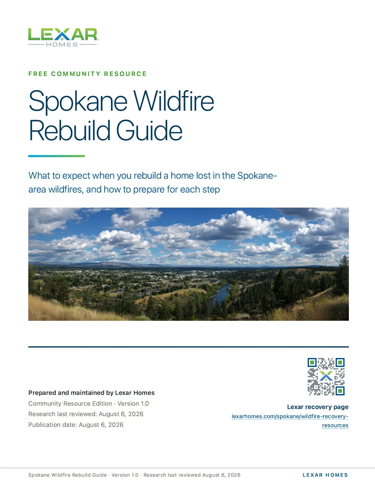 Spokane Wildfire Rebuild